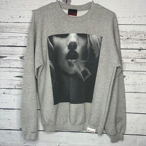 Diamond Supply Co. Gray Crewneck Sweater with Graphic